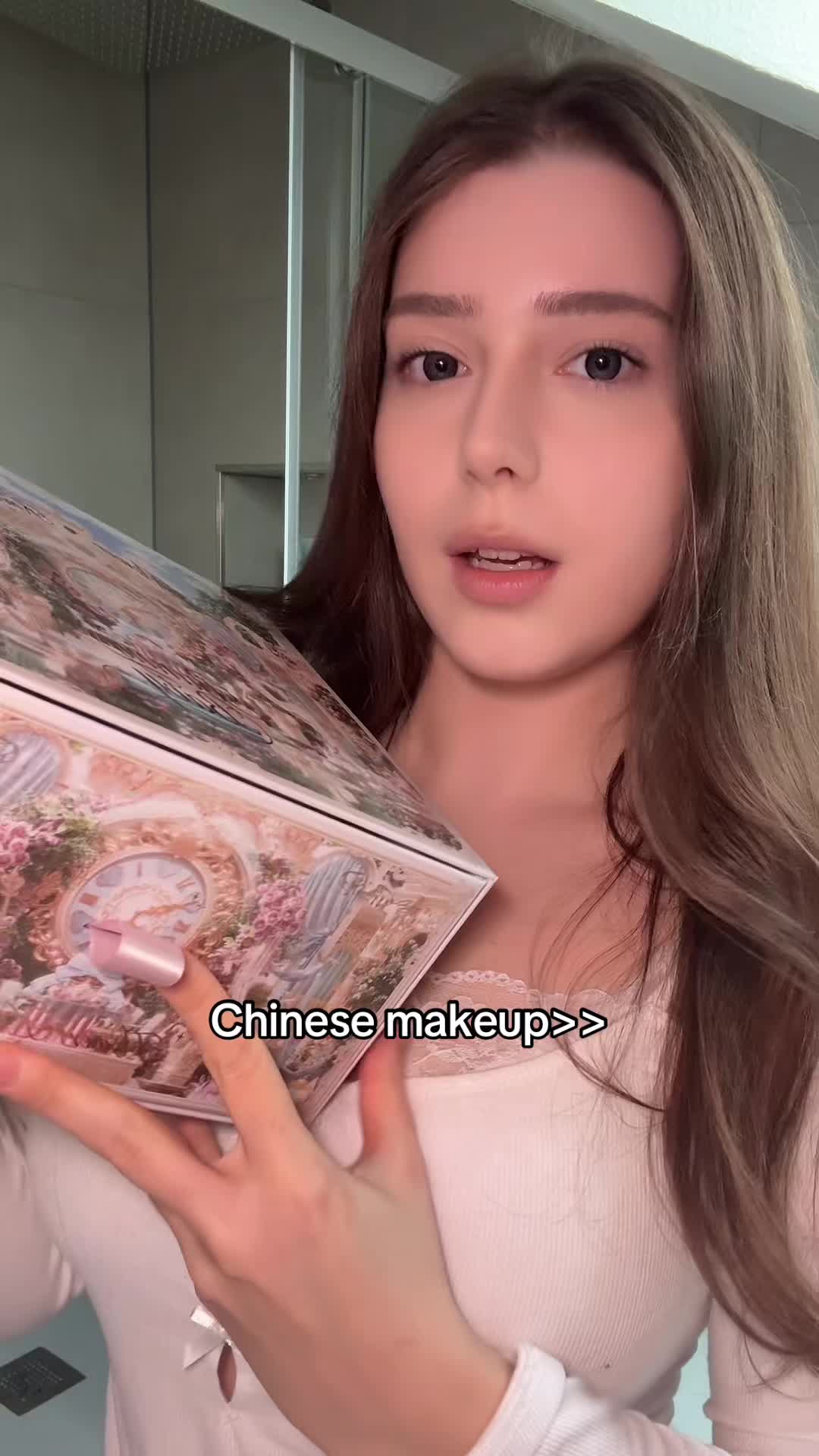 TikTok post by @talia.02_ for Flower Knows. Caption reads: @Flower Knows Makeup always blessing me with their....