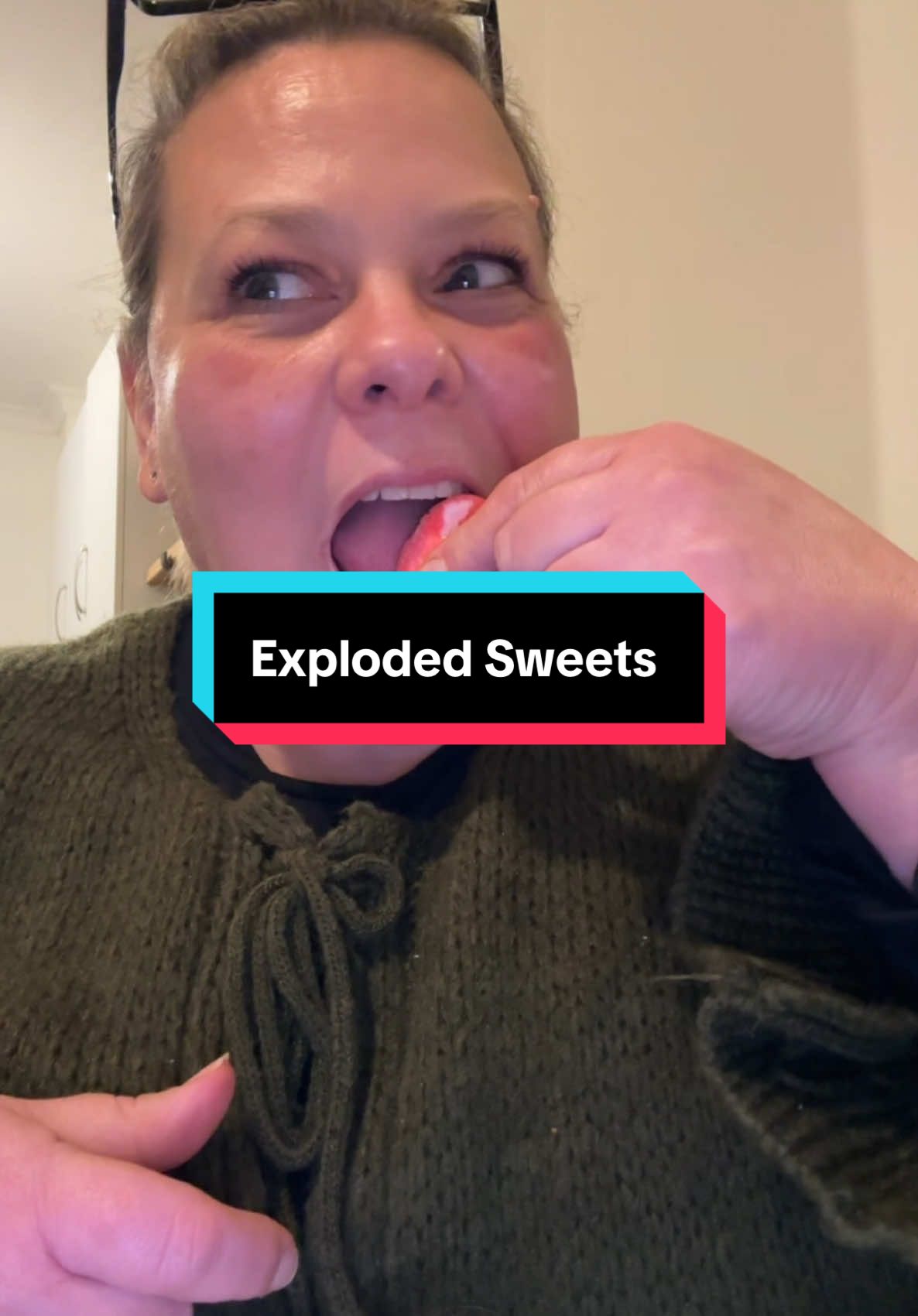 TikTok post by @falasious_official for Exploded Sweets. Caption reads: Thank you so much @Exploded Sweets #fyp....