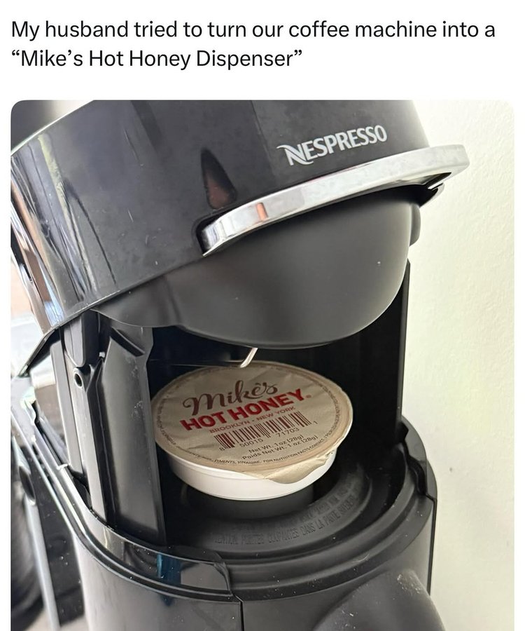 Instagram post by @fuckjerry for Mike's Hot Honey. Caption reads: I’m obsessed with @mikeshothoney #ad.