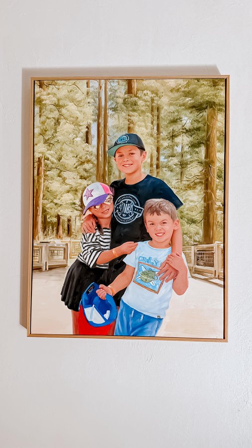 Instagram post by @julia_penfield for PaintYourLife. Caption reads: #ad This painting from @paintyourlife was the....