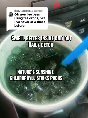 TikTok post by @dimples44445 for Nature's Sunshine. Caption reads: [...] to @Natasha Daily Detox with Nature's....
