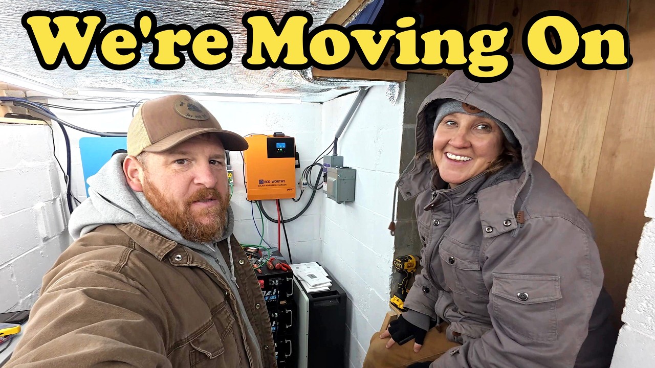 YouTube post by @OffgridwithJayandJen for Birdfy. Caption reads: It's Time To Move On - Bunker Build Complete.