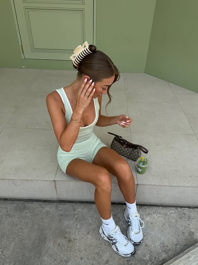 Instagram post by @bethansowerbyy for Bo+Tee. Caption reads: Matcha stop 🍵💚 @boandtee ad.