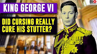 YouTube post by @Biographics for Good Housekeeping. Caption reads: King George VI: The Reluctant Monarch.