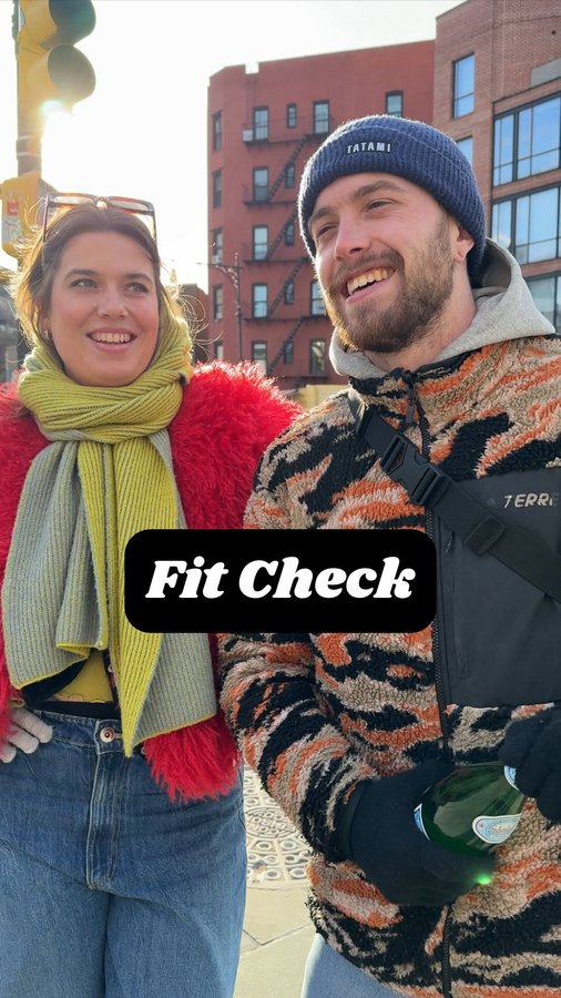 Instagram post by @meetcutesnyc for Theory. Caption reads: [...] good on their next date night thanks to....