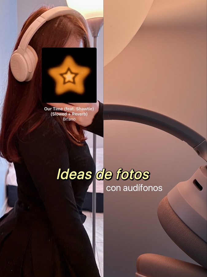 Instagram post by @vianneycab for SOUNDPEATS. Caption reads: Ideas de fotos 
.
.
.
.
#instagram #instafashion....