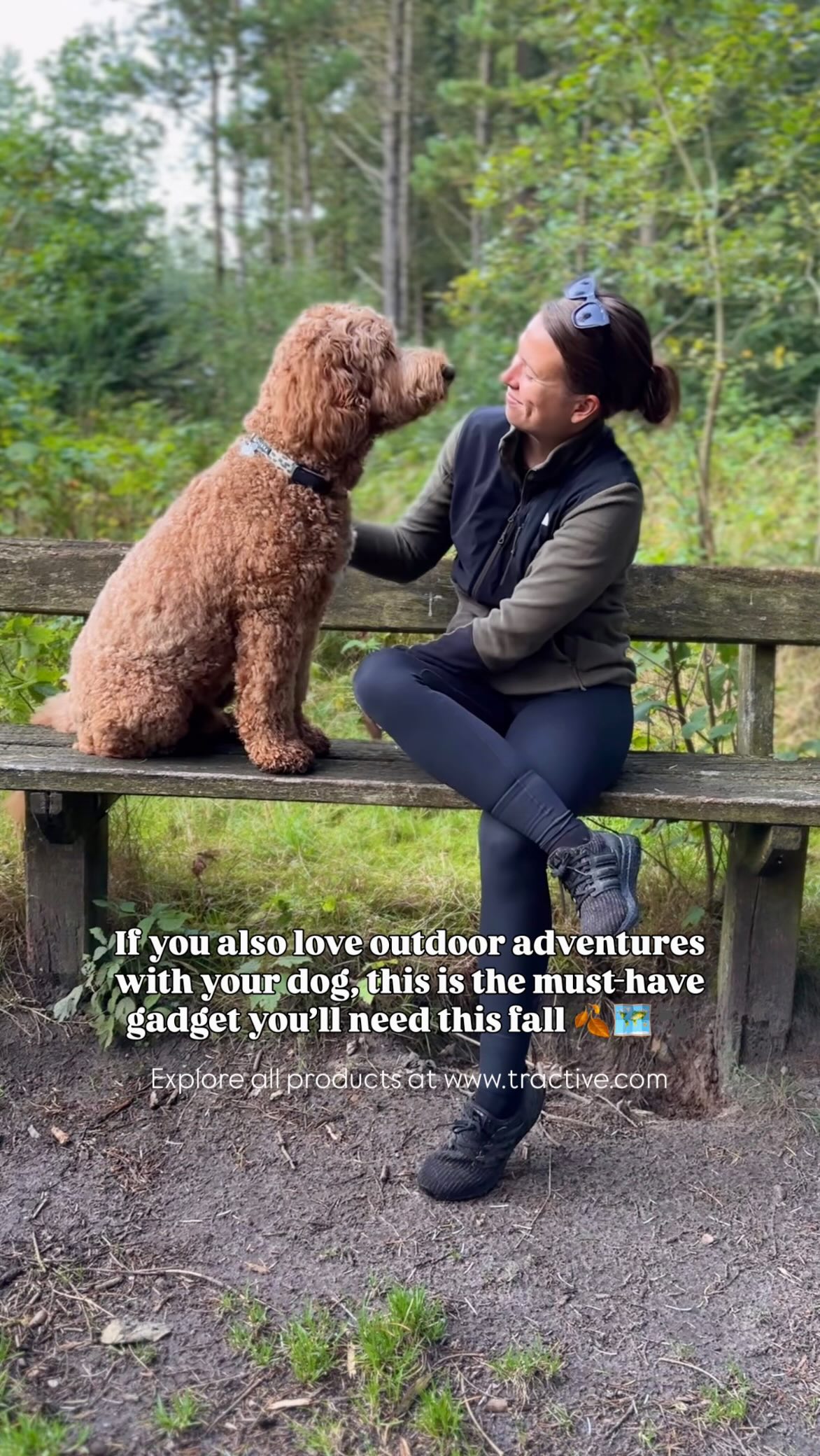 Instagram post by @goodboihermann for Tractive. Caption reads: 🕵🏻‍♀️ 𝗖𝗮𝘀𝗲 𝗳𝗶𝗹𝗲: 𝘛𝘩𝘦....