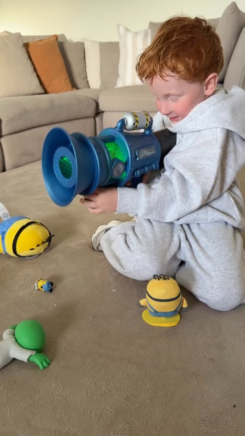 Instagram post by @lifewith_thefowlers for Moose Toys. Caption reads: [...] the movie yet? #ad #gifted #minionsau....