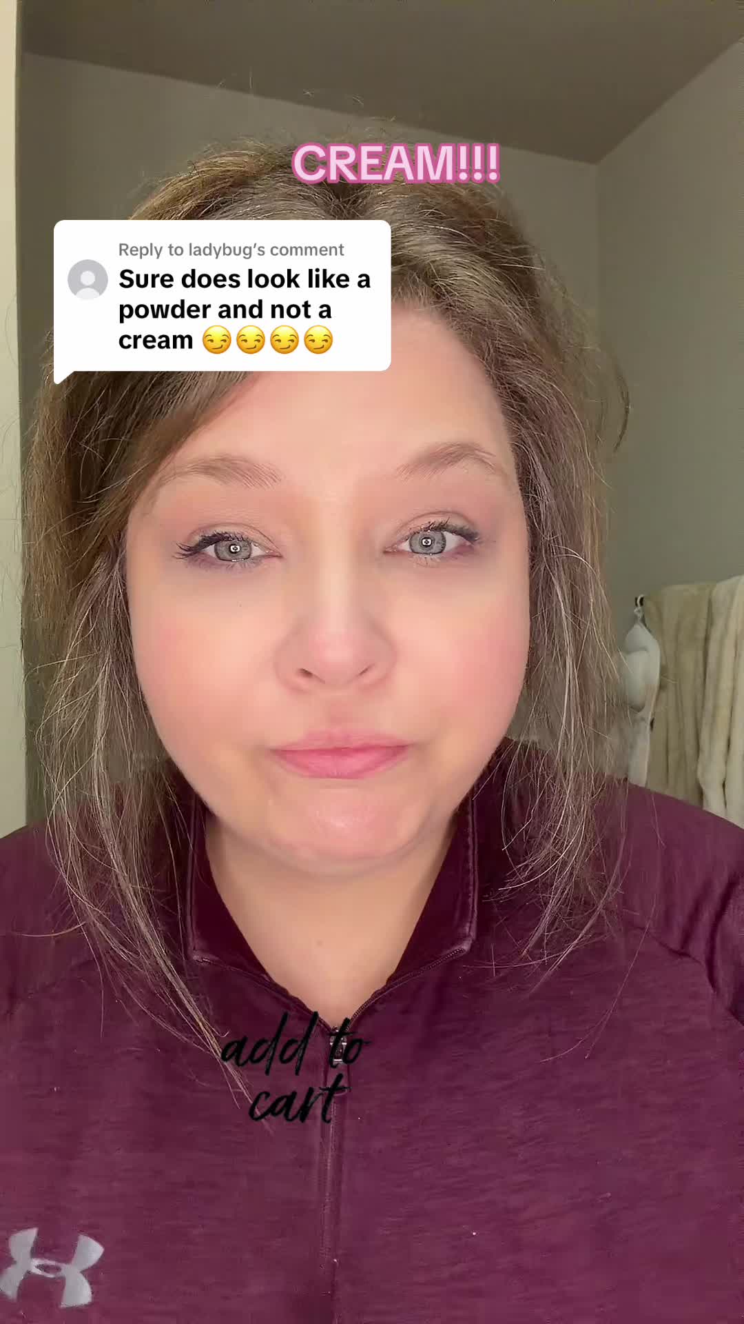 TikTok post by @louisianamomma86 for Palladio Beauty. Caption reads: [...] #cream #shopping @Palladio Beauty.
