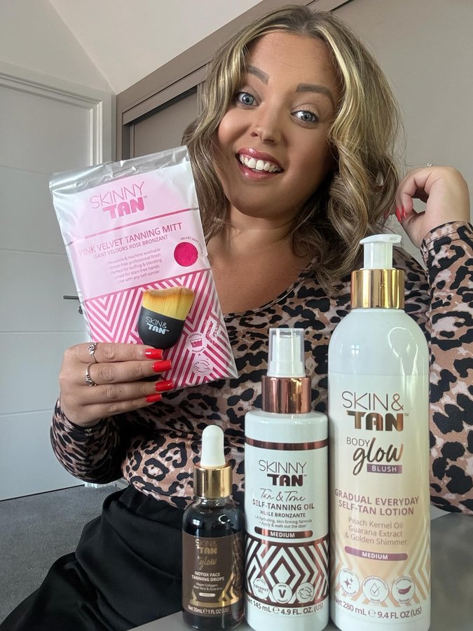 Instagram post by @_brodie_louie for Skinny Tan. Caption reads: AD|GIFTED 

Thank you so much @skinandtanhq for....