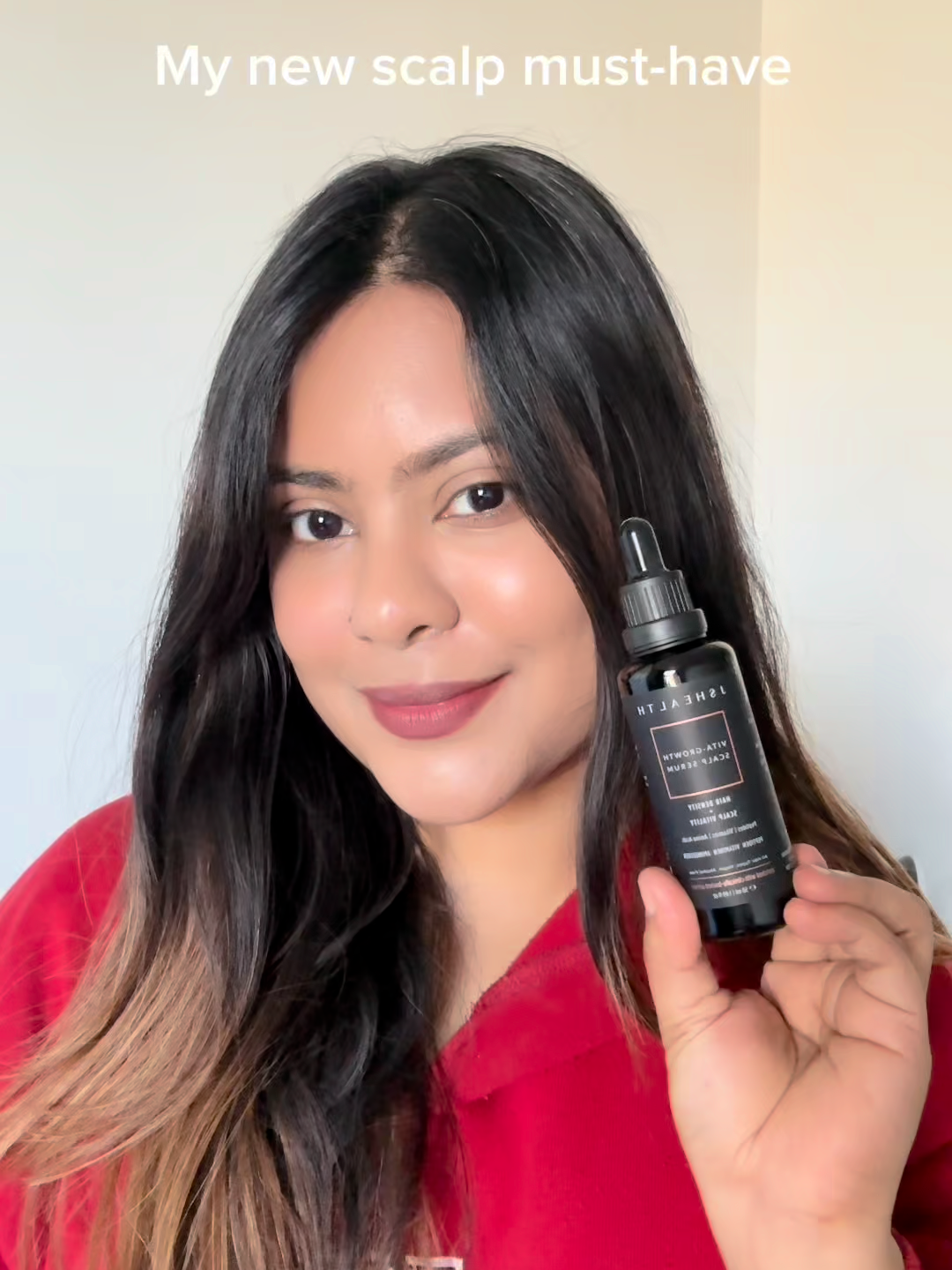 TikTok post by @sabrinaafrin455 for JSHealth Vitamins. Caption reads: [...] hair 🌿✨ I’ve been using the....