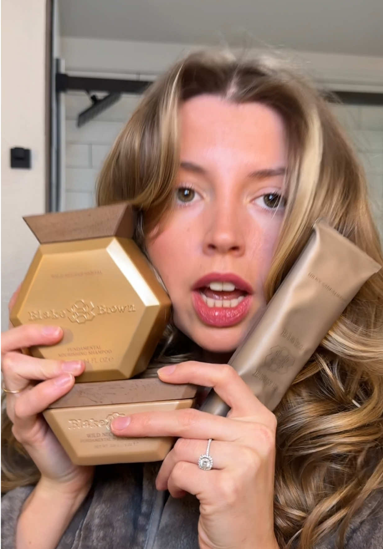 TikTok post by @cassidy.blog for Blake Brown Beauty. Caption reads: Hair reset with @Blake Brown Beauty ❤️....