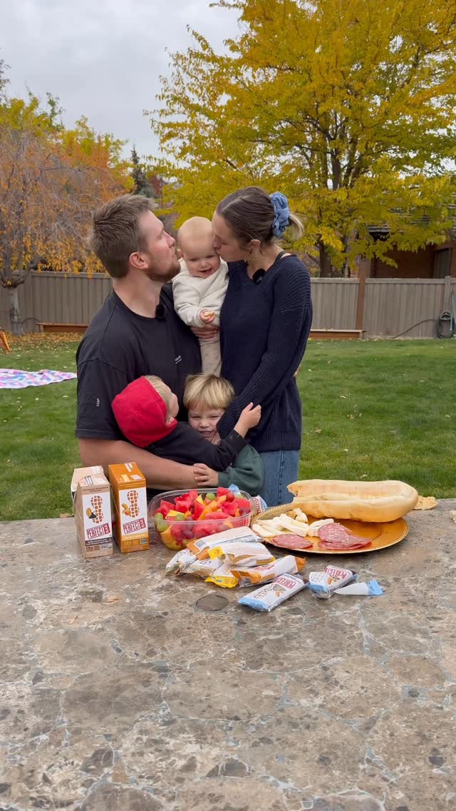 Instagram post by @hotmommajourney for Perfect Bar. Caption reads: My family is obsessed with @perfectbar like....