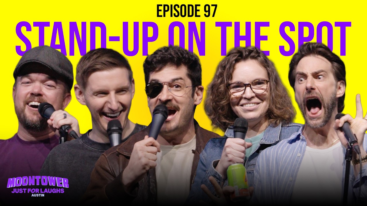 YouTube post by @standupots for BlueChew. Caption reads: SOTS Austin: Brad Williams, Timmy No Brakes, Joe....