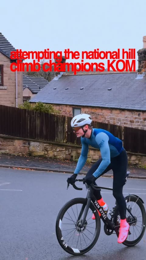 Instagram post by an influencer for Garmin UK & Ireland. Caption reads: hill climbs aren’t for the faint-hearted 💀....