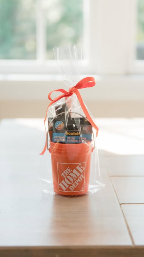 Instagram post by @homeandkind for The Home Depot. Caption reads: A MINI GIFT IDEA FOR THE DIY-ER

I put together....
