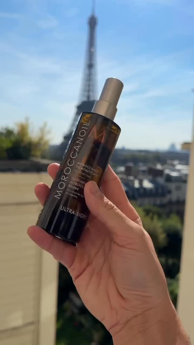 Instagram post by @treehousehair for Moroccanoil. Caption reads: A new favorite product has entered the line up:....