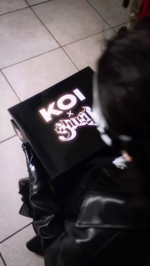 Instagram post by @yincosplays for Koi Footwear. Caption reads: [...] you, you’re never really alone 🖤....