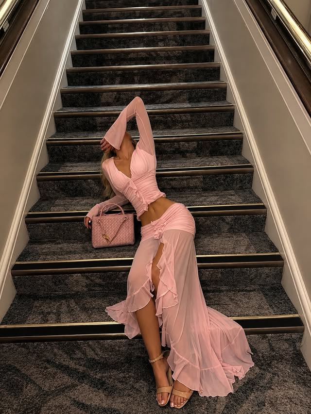 Instagram post by @madisonleachx for RUNAWAY. Caption reads: Princess party upstairs 👛🧑🏼‍🩰🩰🍸....