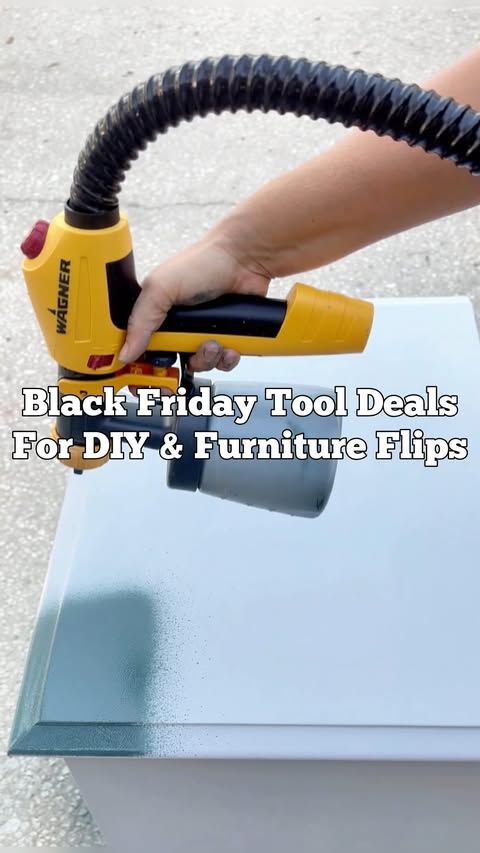 Instagram post by @flyingdutchmanfurniture for Wagner SprayTech. Caption reads: Comment 🖤 for the full Black Friday list!....