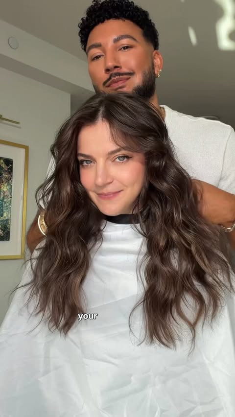 Instagram post by @davidlopezzz for Luxy Hair. Caption reads: Fine hair + postpartum regrowth is so much more....