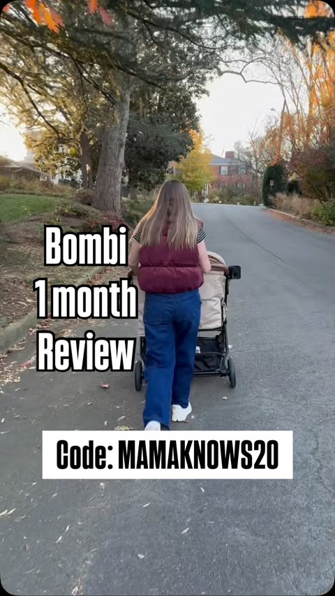 Instagram post by @mama_knows_car_seats for Bombi Gear. Caption reads: [...] ▪️Ends 12/1 at 11:59pm EST▪️ @bombigear....