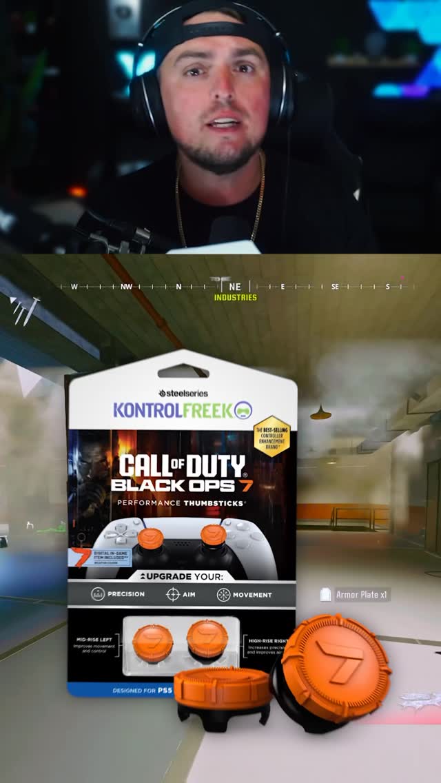 Instagram post by @mrmarveltv for KontrolFreek. Caption reads: The ULTIMATE CONTROLLER UPGRADE in Black Ops 7....