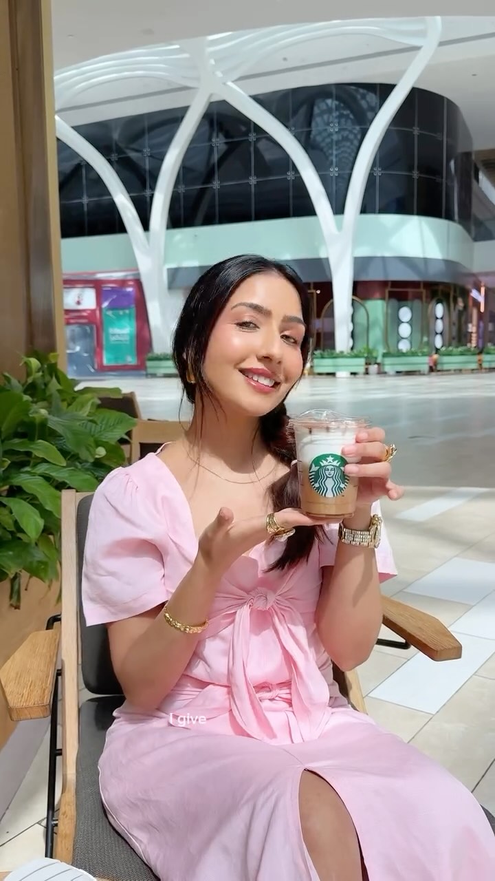 Instagram post by @ritupamnani for Starbucks. Caption reads: tried @Starbucksuae brand new Tiramisu inspired....