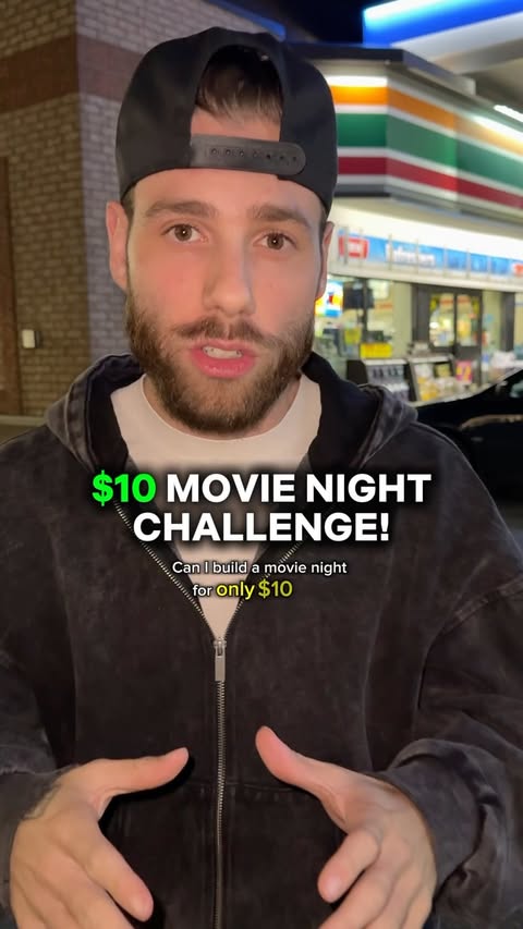 Instagram post by @gianlucaditullio for 7-ELEVEN. Caption reads: [...] perfect movie night for under $10 at....