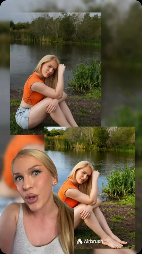 Instagram post by @alexis_saint_pete for AirBrush. Caption reads: [AD] Editing with @airbrushofficial has been so....