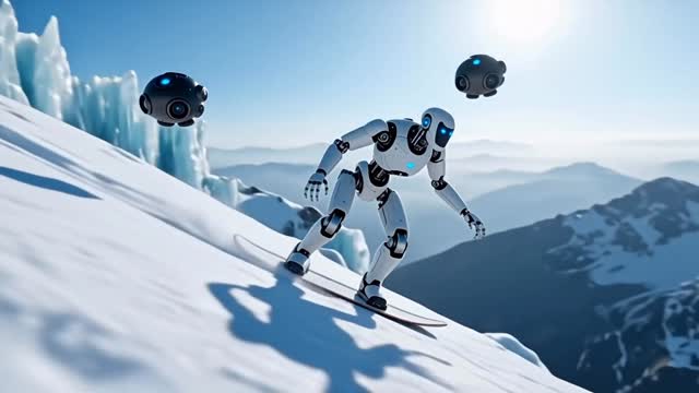 Instagram post by @bengeskin for Alibaba.com. Caption reads: I brought an entire Winter Games world to life....