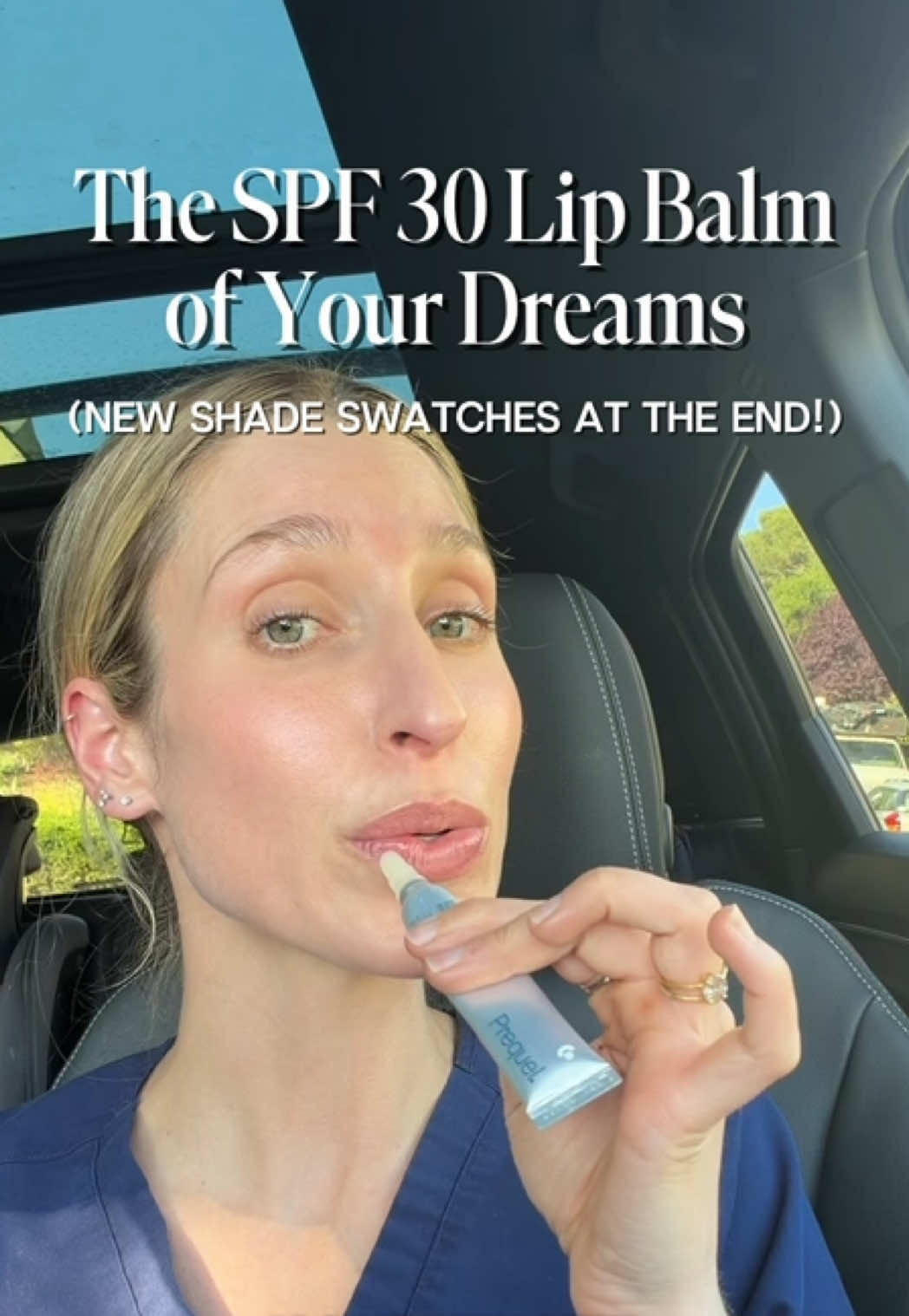TikTok post by @drsamanthaellis for Prequel Skin. Caption reads: [...] (just a little sweet and minty) ❤️☀️....