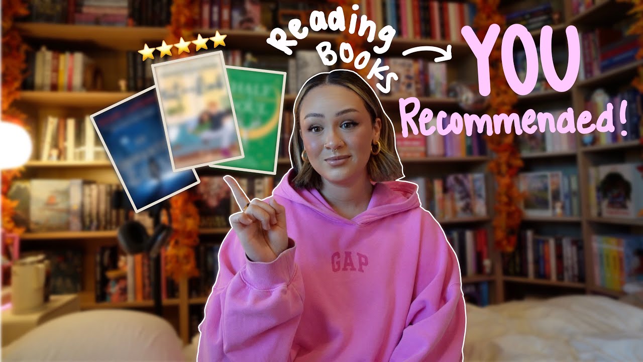 YouTube post by @haljones for Strapsicle. Caption reads: reading books my subscribers recommended to me....