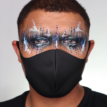 Instagram post by @brandongaunt_mua for Snazaroo. Caption reads: Get ready for Halloween with me as I take you....