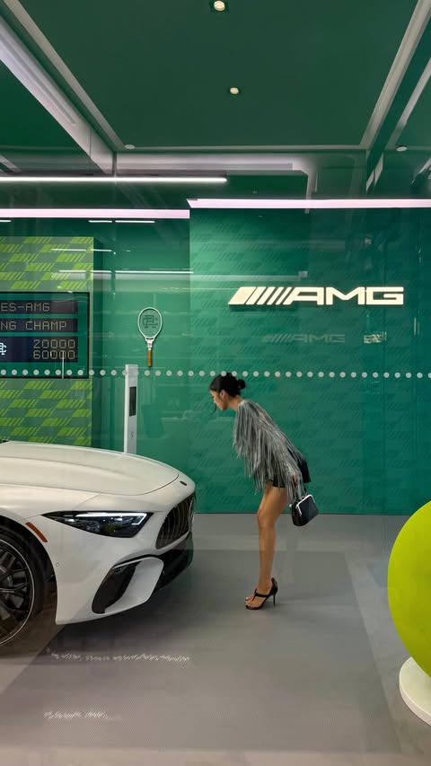 Instagram post by @baeverlyheels for Mercedes-Benz. Caption reads: Spent the day exploring the new Mercedes-Benz....