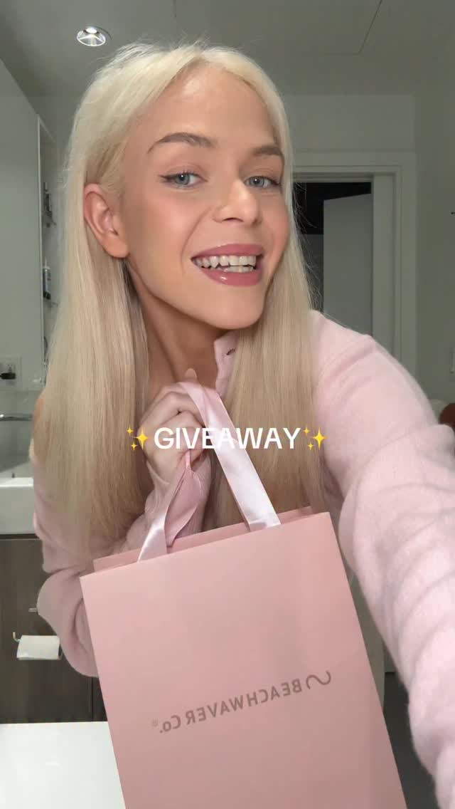 Instagram post by @lifeofshauni for Beachwaver. Caption reads: CLOSED!! Winner: @mollyaustell_stan ✨GIVEAWAY✨ Win....