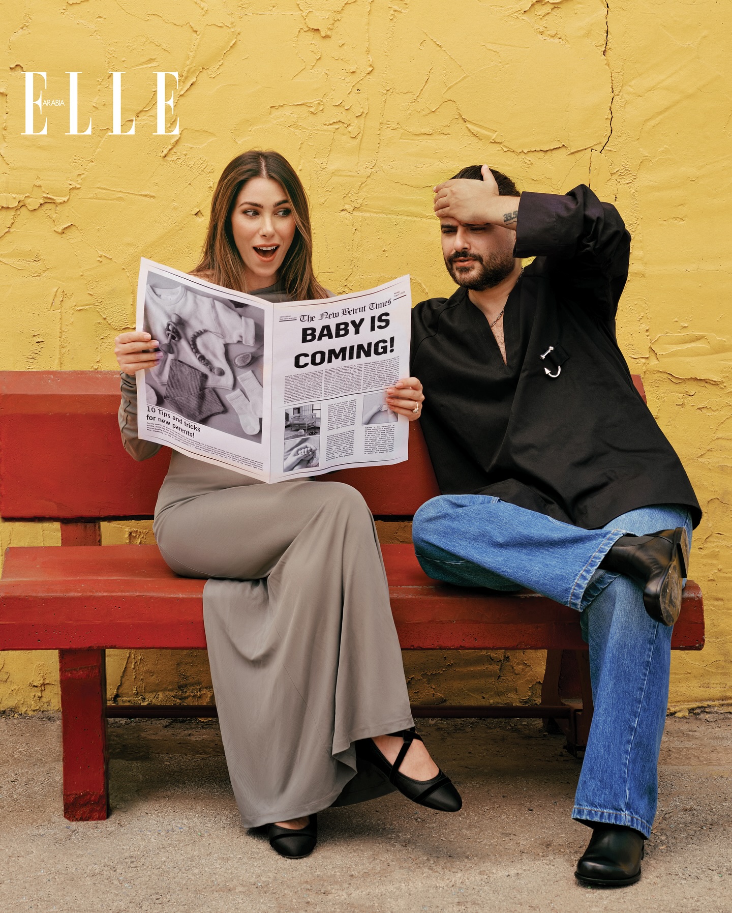 Instagram post by @elle_arabia for LOEWE. Caption reads: In their interview with ELLE Arabia, Nassif....