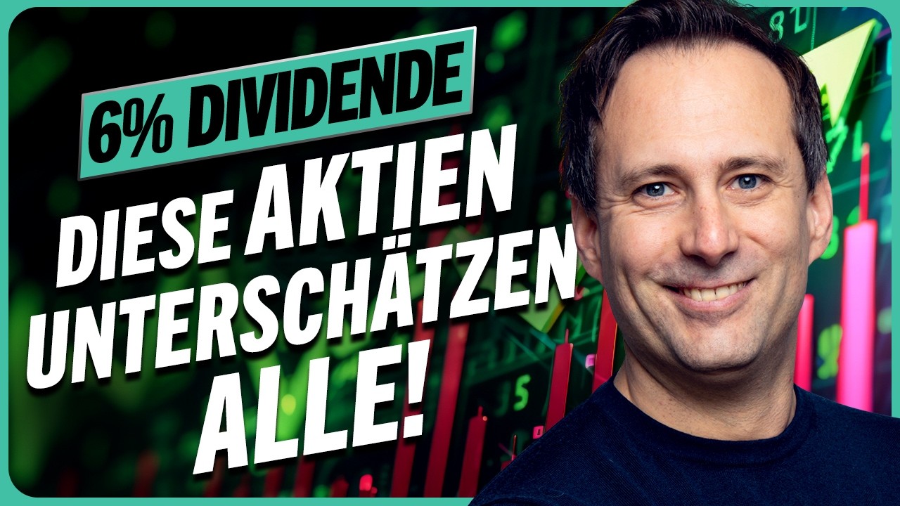 YouTube post by @TimoBaudzus for Envato Elements. Caption reads: 6% DIVIDEND – These stocks are (still) cheap!.