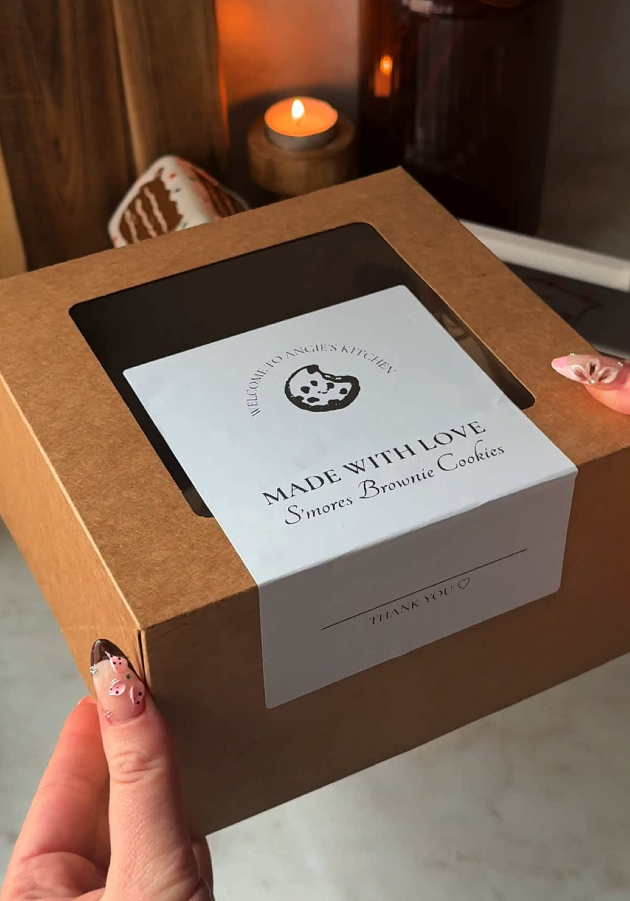 TikTok post by @welcometo.angieskitchen for Munbyn. Caption reads: Using my @MUNBYN printer to add little labels to....