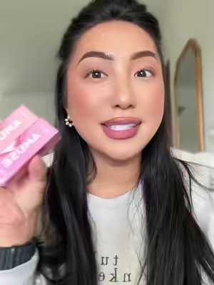 TikTok post by @itsyourgirlpammie for AMUSE Seoul. Caption reads: [...] and lightweight formula! Obsessed! @AMUSE....