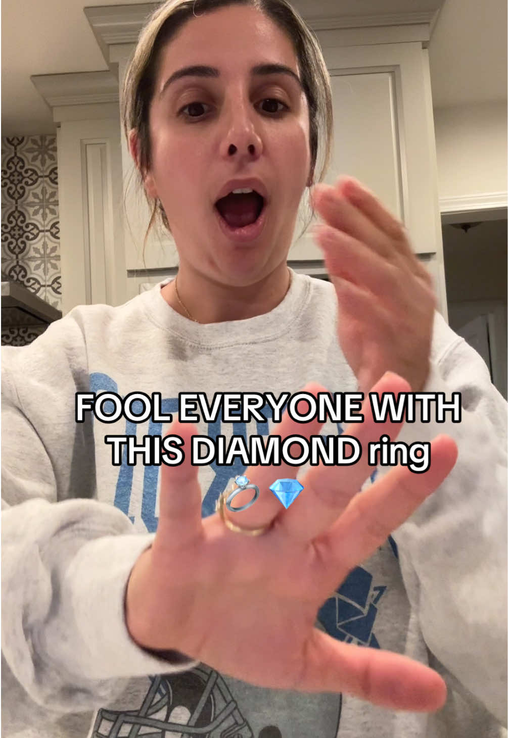 TikTok post by @shopmamaa for EAMTI Jewelry. Caption reads: It comes in all diamond too this is just TOOOO....