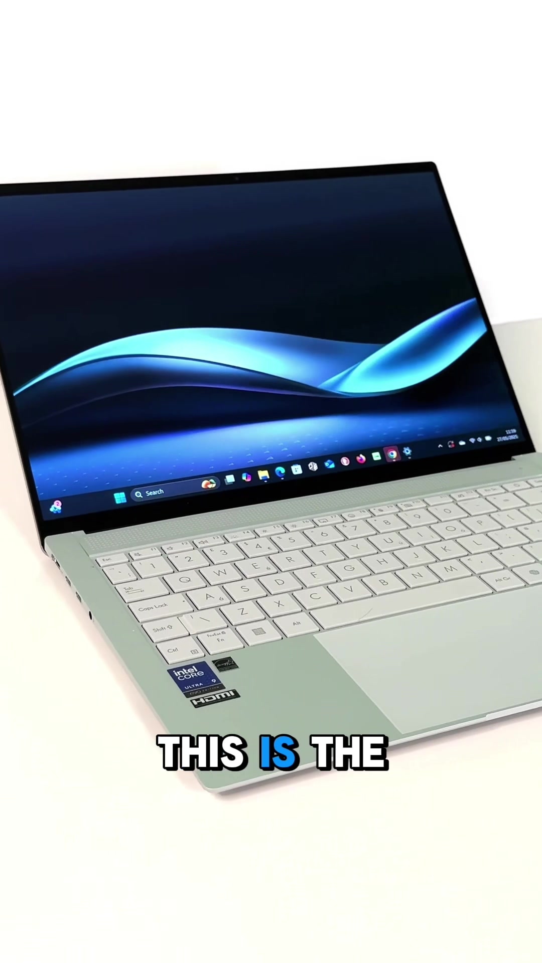 TikTok post by @mattydeaks_ for Intel. Caption reads: #AD Meet your new AI-powered sidekick. The ASUS....