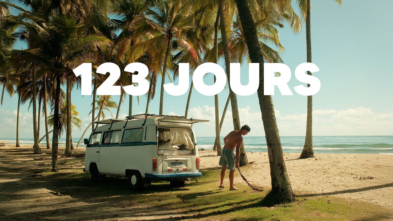 YouTube post by @tomasmasa_ for IPLN. Caption reads: 123 days to cross Brazil in a van.
