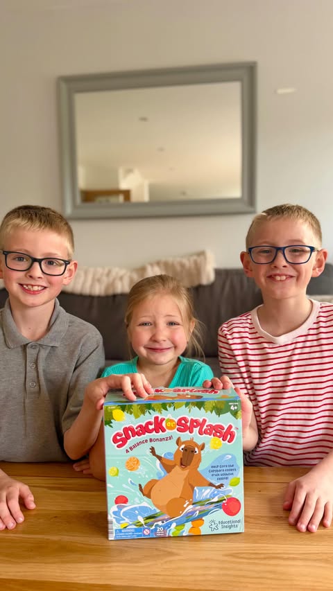 Instagram post by @craigfamilyblog for Learning Resources. Caption reads: AD Play Snack or Splash with us....
