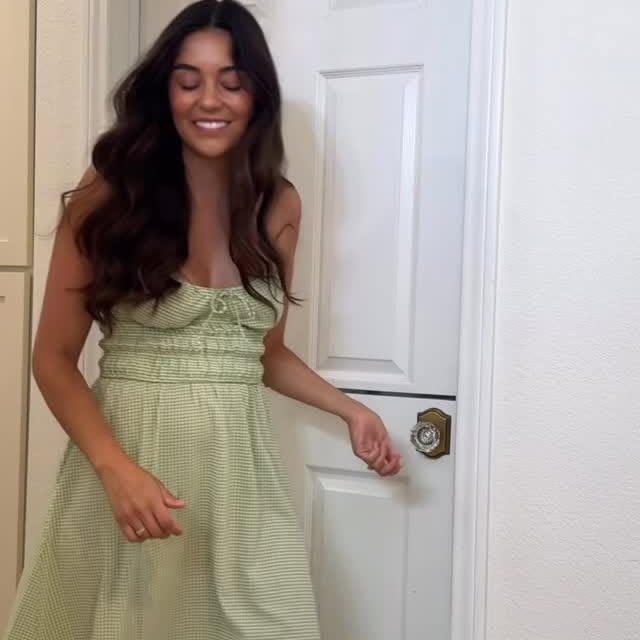 Instagram post by @candi.ortega1 for Delta Children. Caption reads: We finally upgraded, I went with the Mercer glider....