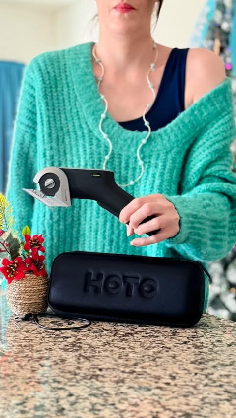 Instagram post by @greeneclecticmama for HOTO Tools. Caption reads: #ad Meet my new home find the HOTO EdgeFlow....