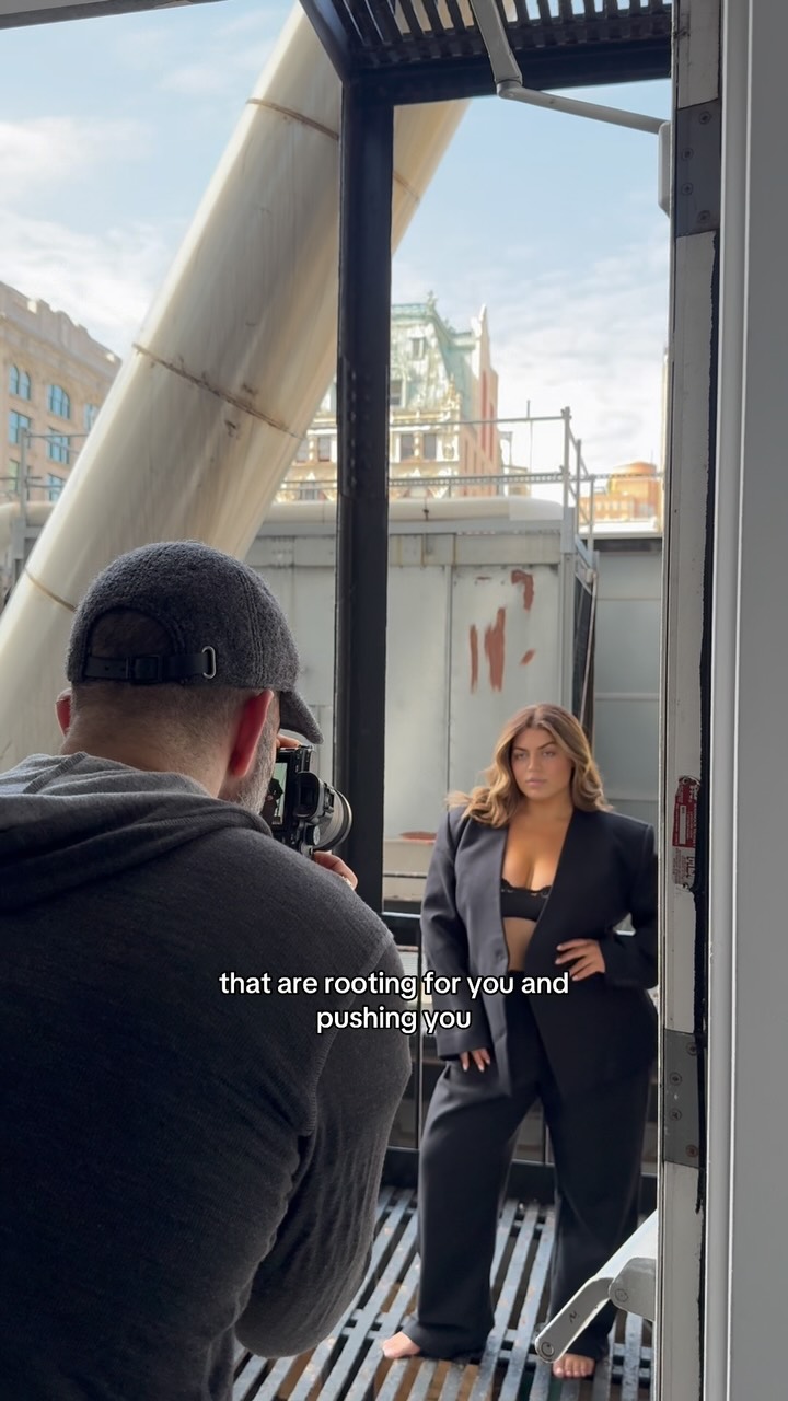 Instagram post by @ellahalikas for Ford Models. Caption reads: crazy to think 5 years ago i was living at home....