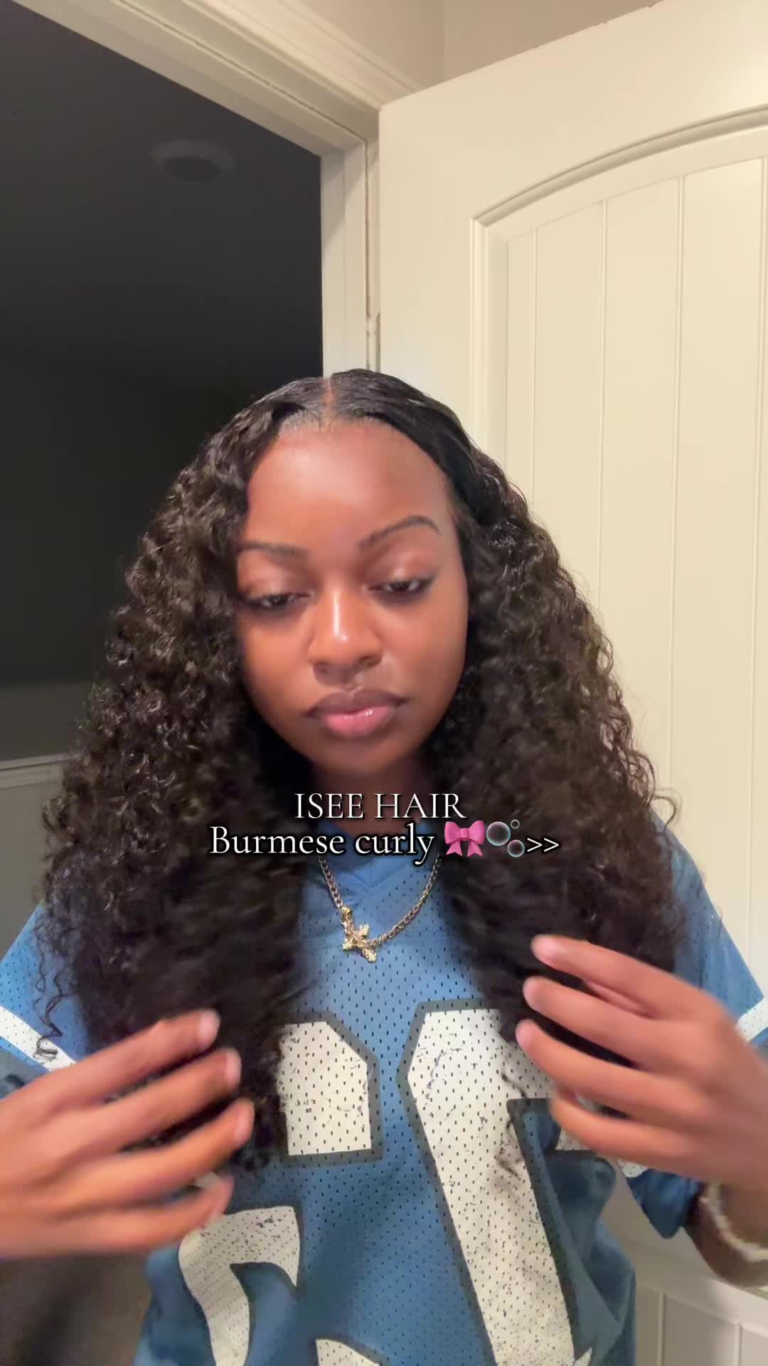 TikTok post by @rendadollx7 for iseehair. Caption reads: This hair is so fulll😍😍😍@ISEEHAIR....