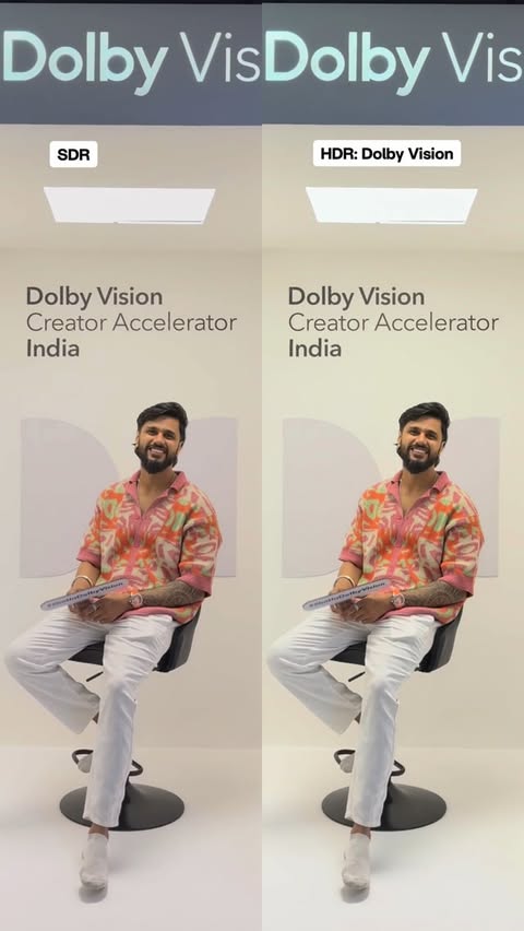 Instagram post by @lift_love_repeat for Dolby. Caption reads: [...] just a reel… This is storytelling in Dolby....