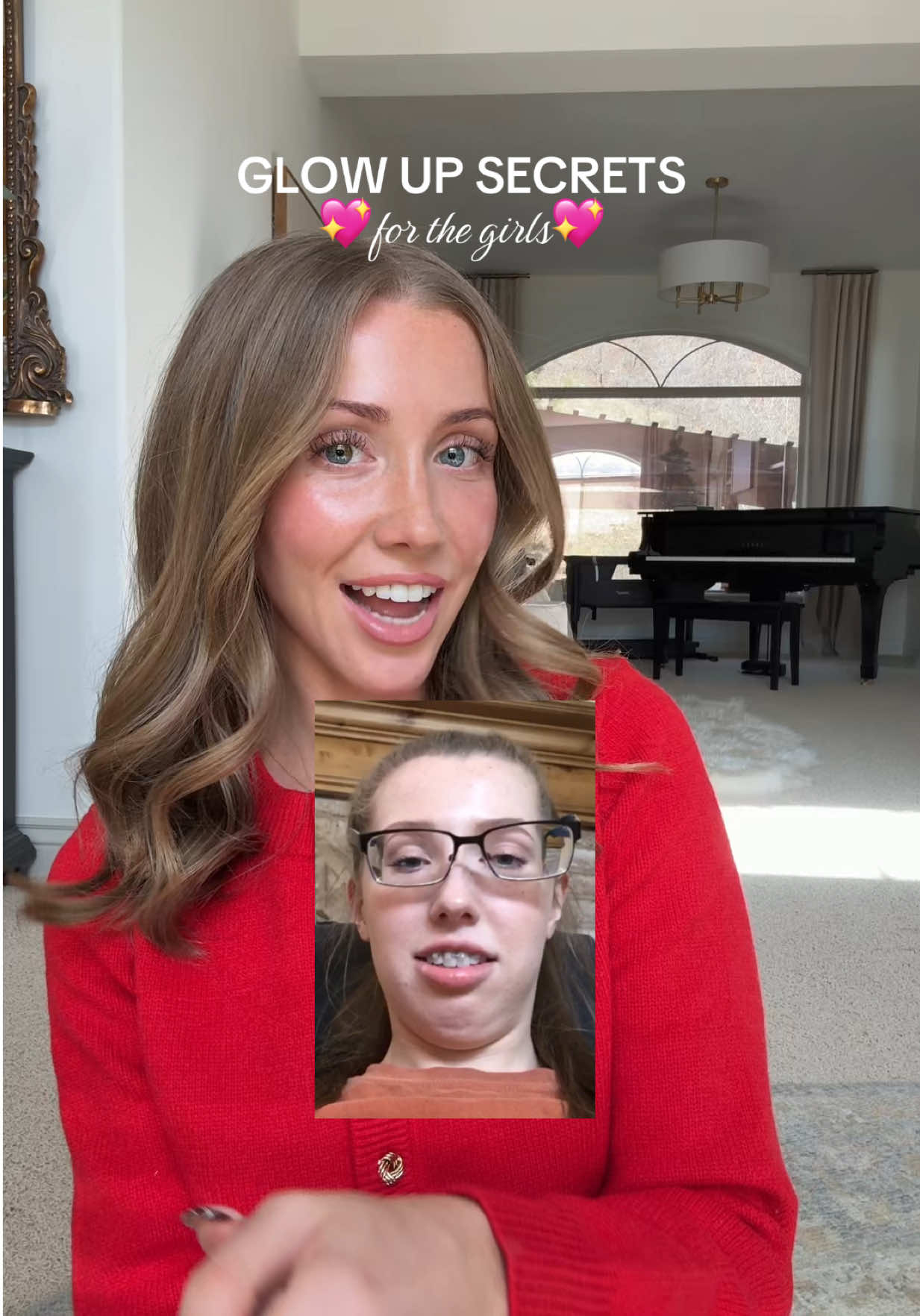 TikTok post by @lindsforthegirls for Babe Original. Caption reads: [...] who has STICK STRAIGHT lashes! @Babe....